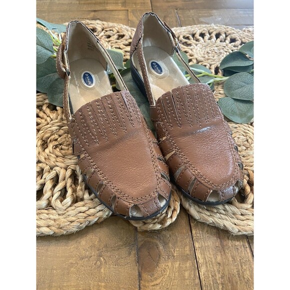 Dr. Scholls Huarache Brown Slip On’s - Picture 1 of 7